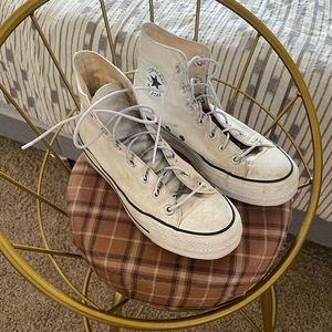 Platform converse white / women’s size 8.5
